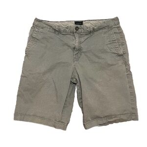 7Diamonds Geometric Gray Shorts Men’s Size 32 Cotton Stretch Golf Golfing Chino